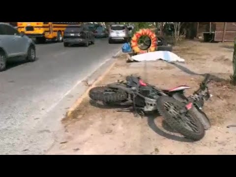Motociclista muere embestido por un camión