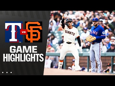 Rangers vs. Giants Game Highlights (4/27/25) | MLB Highlights