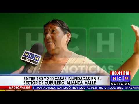 Entre 150 y 200 viviendas se inundan en El Cubulero, Alianza, Valle
