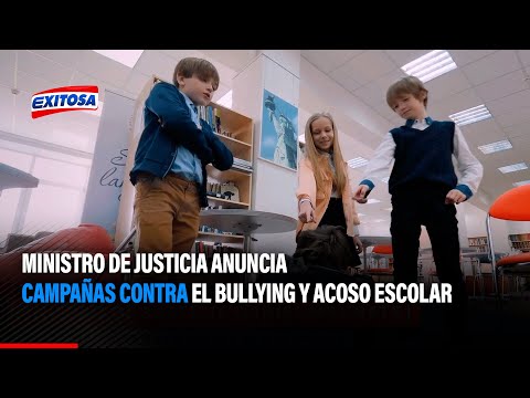 Ministro de Justicia anuncia campañas contra el bullying