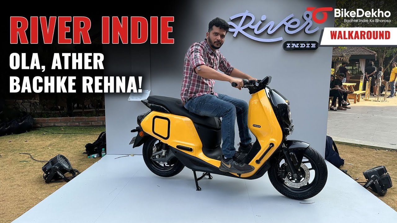 River Indie Electric Scooter Hindi Walkaround | Dumdaar features, mazedaar looks! | Bikedekho