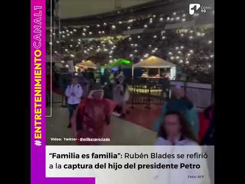 La curiosa forma en que Rubén Blades se refirió a la captura del hijo del presidente Petro | Canal 1