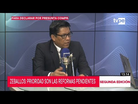 Vicente Zeballos: hay que modificar artículo 4 de Ley Orgánica de Elecciones para avanzar