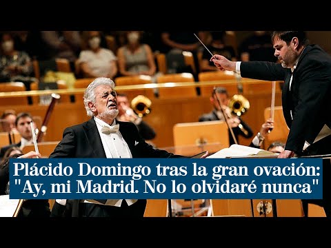 Plácido Domingo tras la gran ovación en el Auditorio Nacional: Ay, mi Madrid. No lo olvidaré nunca