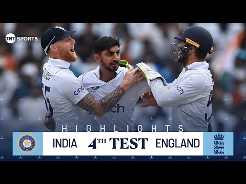 India vs England 4th Test (Day 2)  | Shoaib Bashir puts tourists on top ? TNT Cricket Highiglights