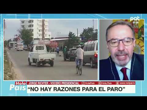 PARO CÍVICO ''NO HAY RAZONES PARA PARAR'' JORGE RICHTER   VOCERO PRESIDENCIAL