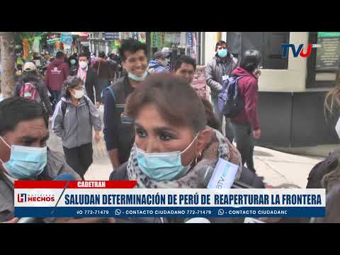 SALUDAN DETERMINACIÓN DE PERÚ DE  REAPERTURAR LA FRONTERA