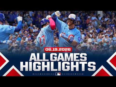 하이라이트 from ALL GAMES on 6/19 (Cam Schlittler Ks 13 BATTERS, 시카고 컵스 score 16 RUNS and MORE!)