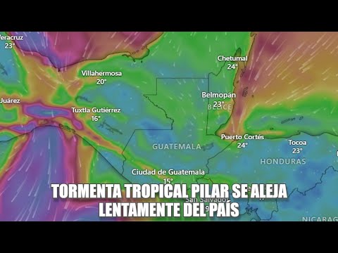 Tormenta Tropical Pilar se aleja lentamente del país