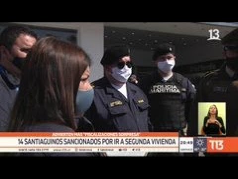 Fiscalizaciones sorpresa: 14 santiaguinos sancionados por ir a segunda vivienda