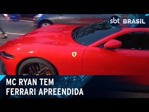 MC Ryan é levado para Polícia Federal e tem Ferrari apreendida | SBT Brasil (11/04/24)