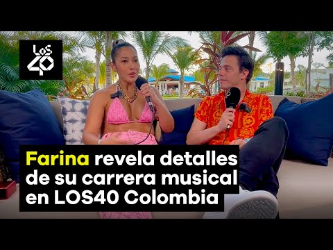 Farina revela detalles de su carrera musical en LOS40 Colombia