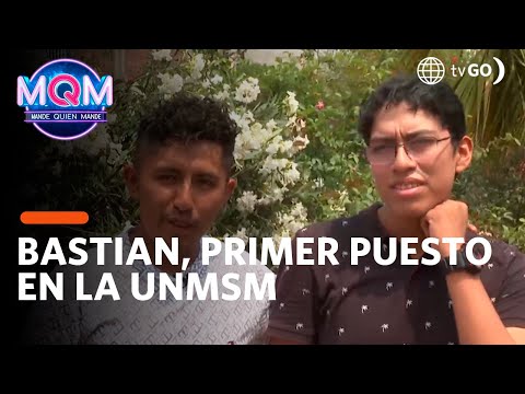 Mande Quien Mande: Bastian ocupó el primer puesto de ingreso a la UNMSM (HOY)