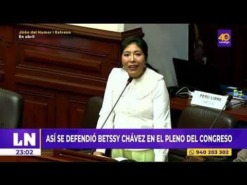 Betssy Chávez fue acusada constitucionalmente y suspendida