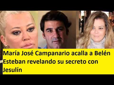 María José Campanario acalla a Belén Esteban revelando su secreto con Jesulín