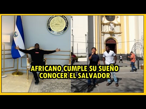 Africano visita El Salvador por primera vez: Conocen a Nayib Bukele hasta en Guinea