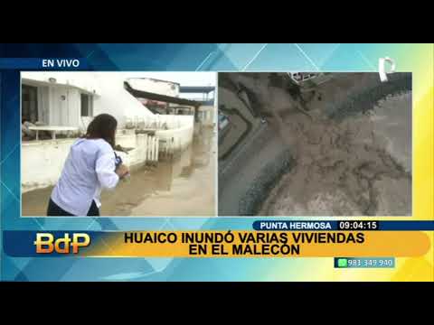 Huaico destruye pared de complejo deportivo y afecta decenas de casas en Punta Hermosa (2/2)