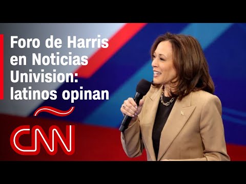 La opinión de los latinos tras el foro de Harris en Noticias Univision