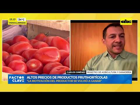 Altos precios de productos frutihortícolas