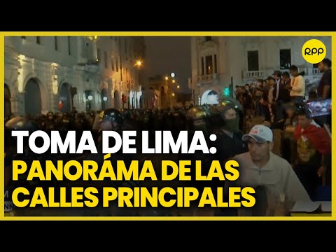 Toma de Lima: Manifestantes se concentran en la Plaza San Martín