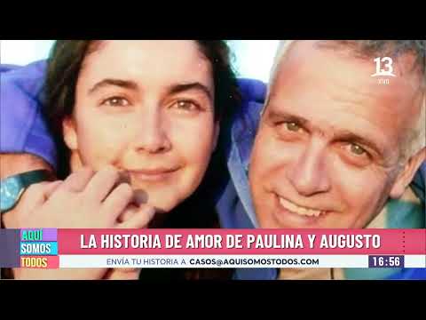 La historia de amor de Paulina y Augusto. TBT Aquí Somos Todos, Canal 13.