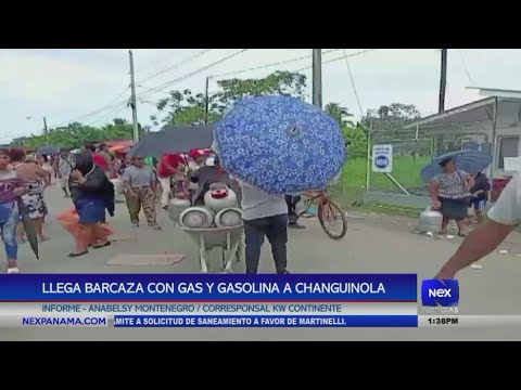 Llega barcaza con gas y gasolina a Changuinola, Bocas del toro