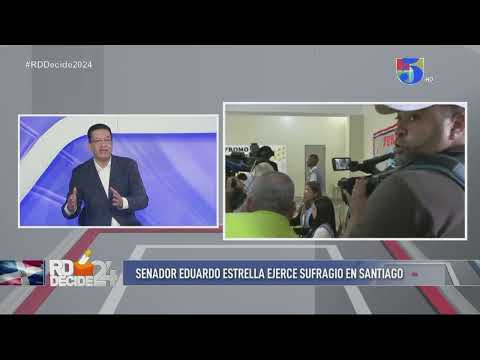 SENADOR EDUARDO ESTRELLA EJERCE SU VOTO | RD DECIDE 2024