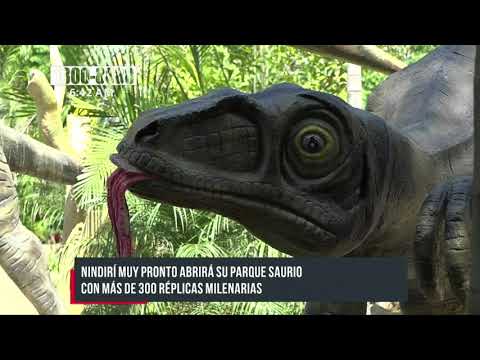 Nindirí es el único municipio que posee un parque con réplicas de animales milenarios - Nicaragua