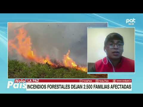 INCENDIOS FORESTALES EN LA PAZ DEJAN MAS 2.500 FAMILIAS AFECTADAS