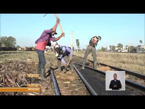 Cuba: Impulsan labores de reanimación ferroviaria en Sancti Spíritus