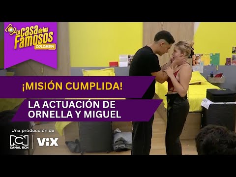 Miguel y Ornella protagonizaron romántico beso | La casa de los famosos Colombia