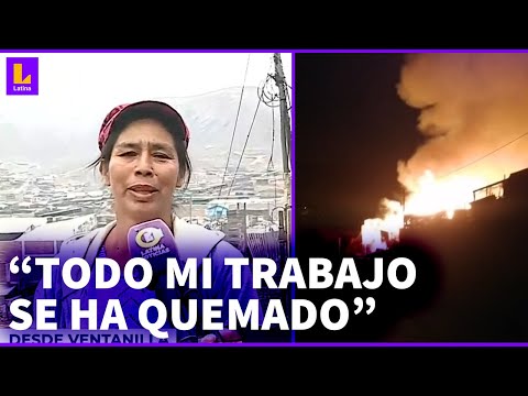 Terrible incendio en Ventanilla: Mujer pide apoyo tras perder 200 animales y sus pertenencias