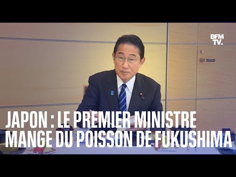 Le Premier ministre japonais tente de rassurer en mangeant du poisson pêché à Fukushima