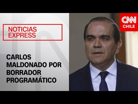 Carlos Maldonado se refiere al primer borrador programático de la oposición