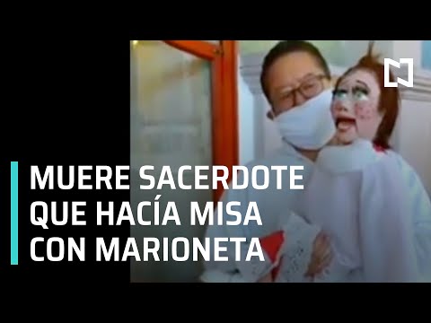 Alerta por la muerte de sacerdote por coronavirus | Sacerdote hace misa con marioneta - En Punto