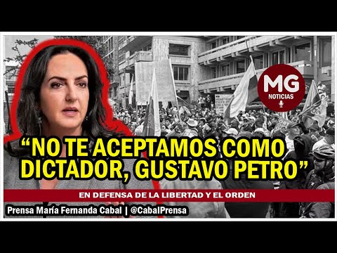 NO TE ACEPTAMOS COMO DICTADOR, GUSTAVO PETRO  #comunicado María Fernanda Cabal