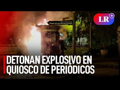 Cercado de Lima: detonan explosivo en quiosco de periódicos frente a varios testigos | #LR