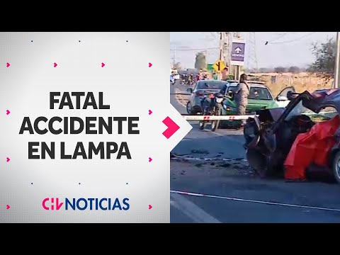 FATAL CHOQUE EN LAMPA: Colisión frontal dejó dos conductores fallecidos - CHV Noticias