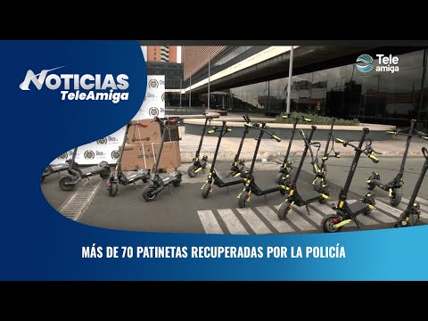 Más de 74 patinetas recuperadas por la policía - Noticias Teleamiga