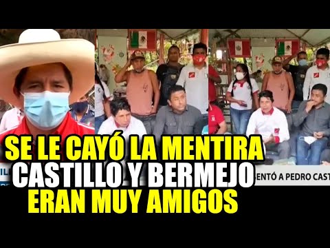 ¡MENTIROSO! DIFUNDEN VIDEO DE BERMEJO PRESENTANDO A CASTILLO A LOS COCALEROS DEL VRAEM