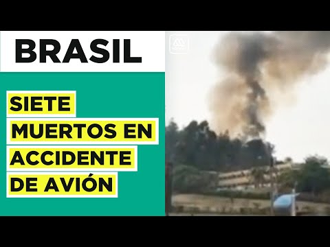 Siete fallecidos por accidente aéreo en Brasil