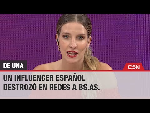 Un INFLUENCER ESPAÑOL DESTROZÓ en REDES a BUENOS AIRES: Es NEFASTO