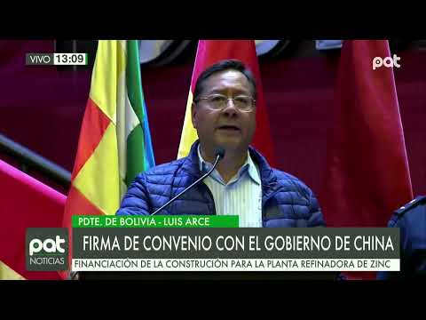 Presidente de Bolivia firma convenio con China
