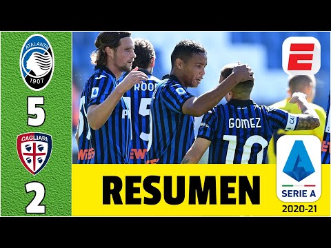 Atalanta 5-2 Cagliari GOLES de Luis Muriel, Papu Gómez y Duván Zapata. Diego Godín anotó | Serie A