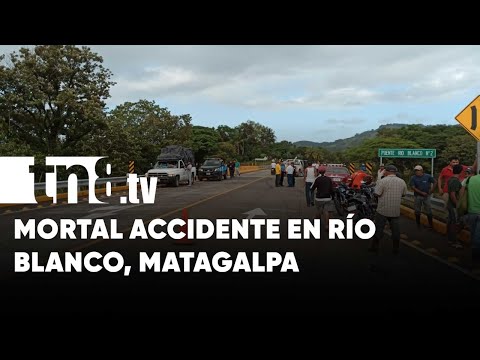 Hombre sale por los aires tras mortal accidente en Río Blanco - Nicaragua