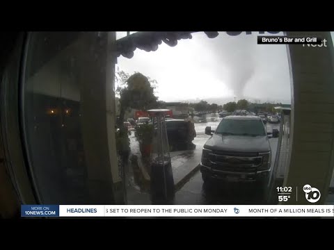 Tornado in Scotts Valley in Northern California