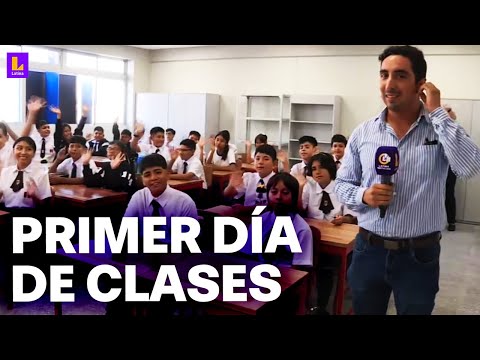 Están con sueño todavía: Así se vive el primer día de clases en 55 mil colegios del Perú