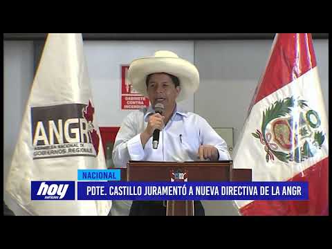 Presidente Pedro Castillo juramentó a nueva directiva de la ANGR