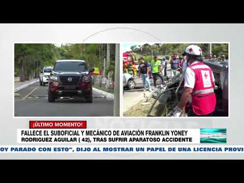 Muere sub-oficial de la Fuerza Aérea tras aparatoso accidente vial en Tegucigalpa