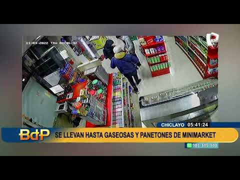 Chiclayo: Sujetos asaltan minimarket ubicado dentro de un grifo